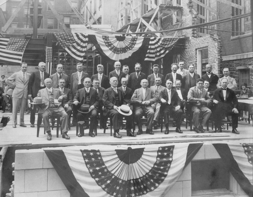 Groundbreaking for the Adas Kodesch Center, 1926.